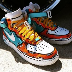 AF1 GOKU, Hand Painted Custom Rare.